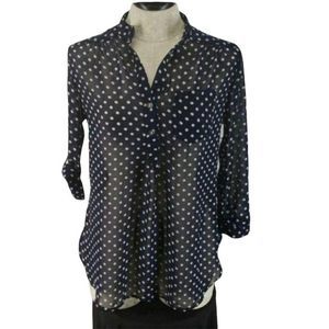 Forever 21 sheer polka dot top
